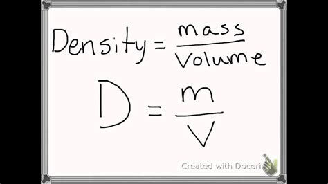 Density Formula Knowitall