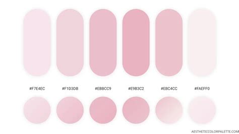 Cute Color Palettes - Aesthetic Color Palette