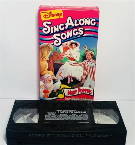 DISNEY SING ALONG Songs Mary Poppins I Love to Laugh VHS Video Tape Zip Dee Doo $10.88 - PicClick CA