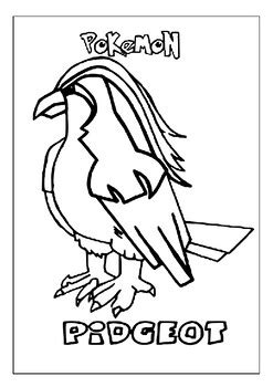 Legendary Bird Pokemon Coloring Pages