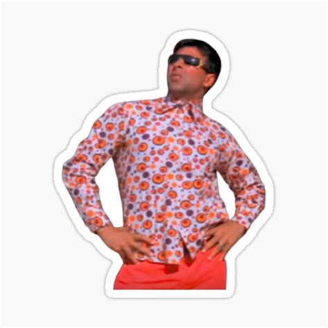 "Raju Meme (Phir Hera Pheri)" Sticker for Sale by AddyArts | Redbubble