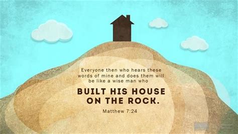 Matthew 7:24–27 | House on the rock, Bible software, Words