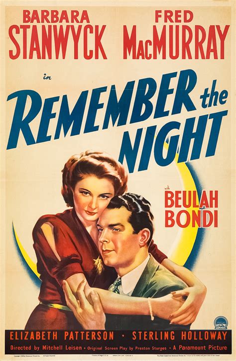 Remember the Night (1939)