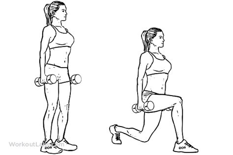 Dumbbell Lunges | WorkoutLabs