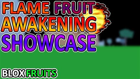 FLAME AWAKENING SHOWCASE IN BLOX FRUITS - YouTube