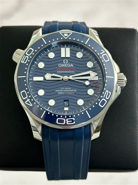 Omega Seamaster Diver 300M NEW 2023 42mm Blue Rubber Strap... for ...