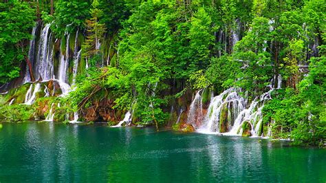 HD wallpaper: croatia, europe, waterfalls, beautiful, plitvice lakes ...