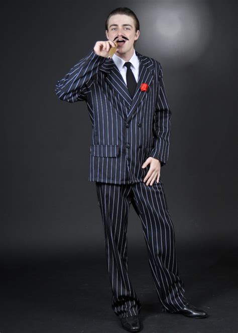 Mens Halloween Gomez Addams Style Costume Adult Gomez Addams Halloween Costume