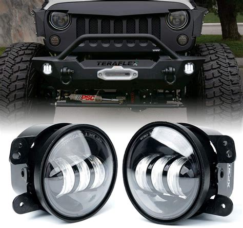 (2pcs/set) 4" Led Fog Lights For 1997-2018 Jeep Wrangler TJ JL JK JKU – Sunpie