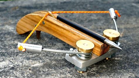 Making a Mini Spring Crossbow - YouTube