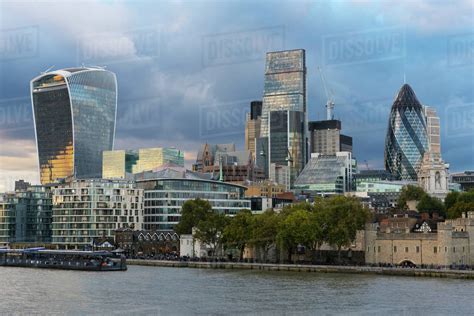 View of the Financial District, City of London, London, England, United Kingdom, Europe - Stock ...