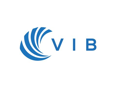 VIB letter logo design on white background. VIB creative circle letter logo concept. VIB letter ...