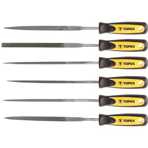 Needle Files For Metal, Set Of 6 Pcs, L 150, Dia. 3 Mm, Two Material Handles - ToolsMalta.com