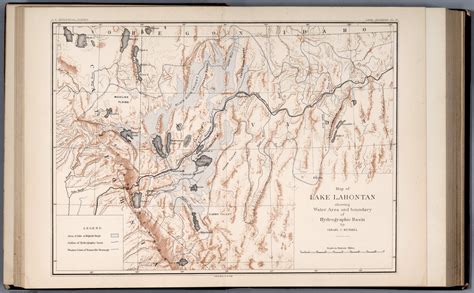 Plate IV: Map of Lake Lahontan - David Rumsey Historical Map Collection