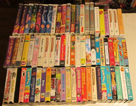 Lot of 71 Kids Movies VHS Video Tapes Live Action Animation Childrens RARE OOP | Live action ...