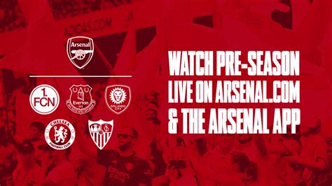 Watch pre-season LIVE on Arsenal.com and the app | News | Arsenal.com