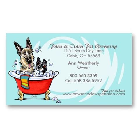 21 best Pet Grooming Business Cards images on Pinterest | Business card ...