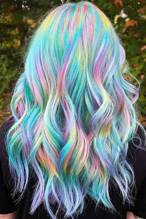 Hair Color 2017/ 2018 Holographic With Light Teal #tealhair #holographichair ️ What can compare ...