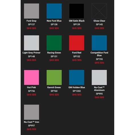 Vht Engine Paint Color Chart | My XXX Hot Girl