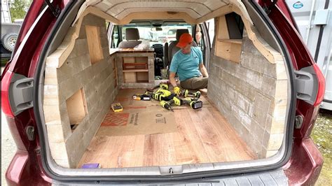 Mini Van Camper Conversion | How to build a Mini Van Step by Step to classy Tiny Home - YouTube