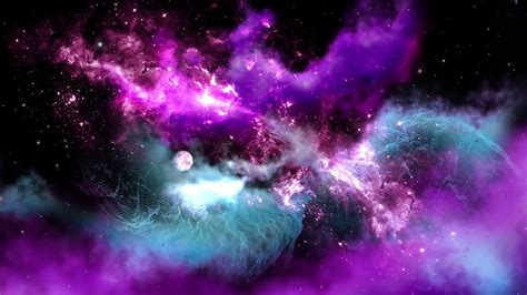 Live Wallpaper 4k Purple Galaxy - YouTube