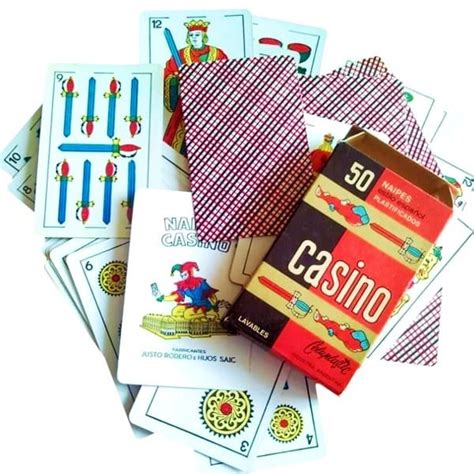 Casino – Cartas 50 Naipes Plastificado Españoles | Argen→Send