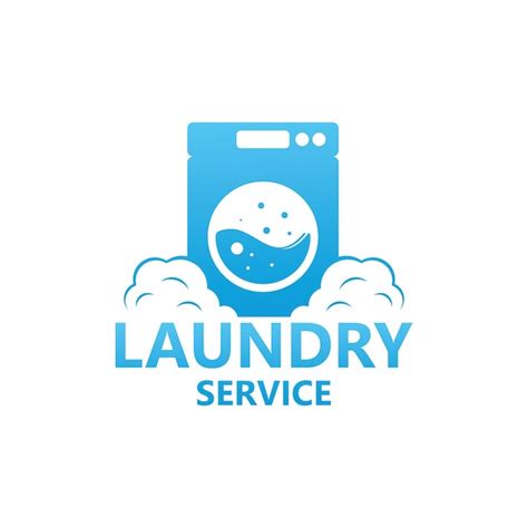 Premium Vector | Laundry service logo template design vector