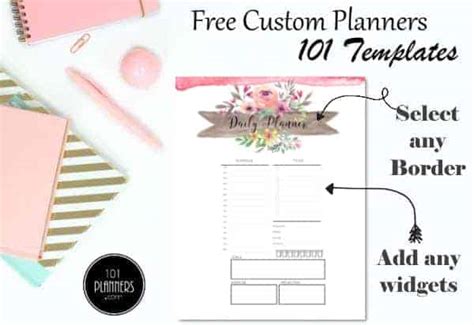 Free Daily Planner Template | Customize then Print