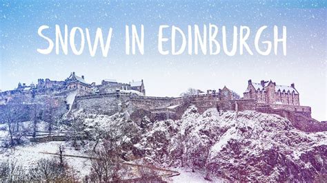 SNOW IN EDINBURGH - YouTube