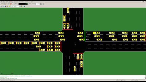 Controlled intersection in SUMO - YouTube