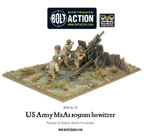 US Army M2A1 105mm howitzer - Warlord Games