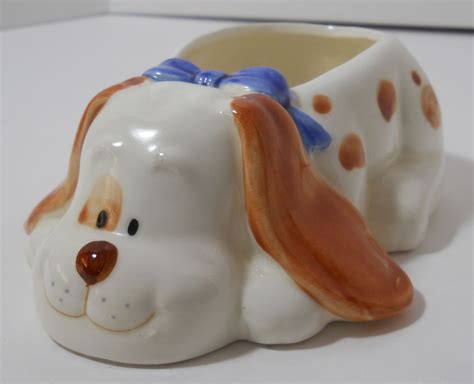 Dog planter flower pot 6 1/4 x 3 3/4 x 2" | Garden planter boxes ...