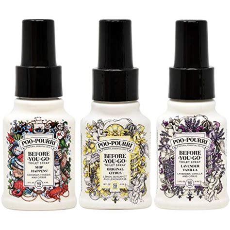 Poo-Pourri Before You Go Toilet Spray Lavender Vanilla, Original Citrus ...