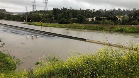 Flooded Freeway, Water Rescues, Dozens of Crashes During Ravaging Storm ...