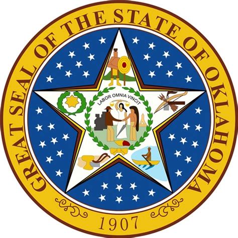 Oklahoma State Seal Vector Illustration | AnnTheGran