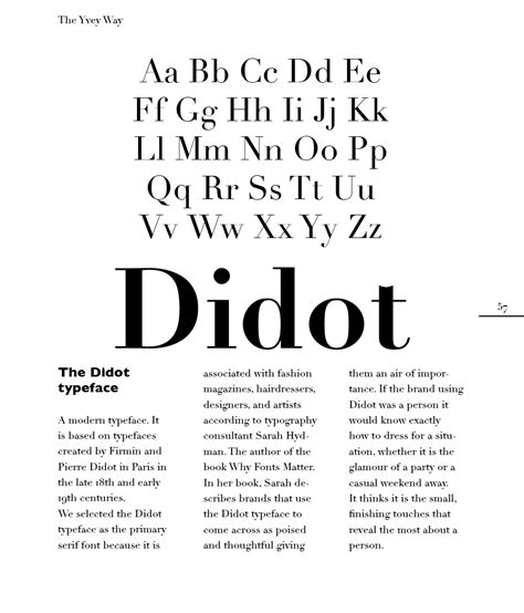 Didot Font History