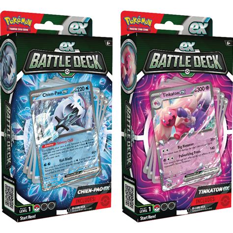 Pokemon: Chien-Pao ex & Tinkaton ex - ex Battle Decks (Set of 2) (PREORDER) - Game Nerdz