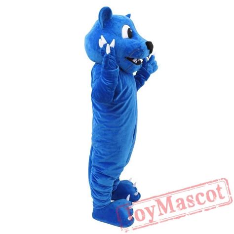 Blue Panther Mascot Costume