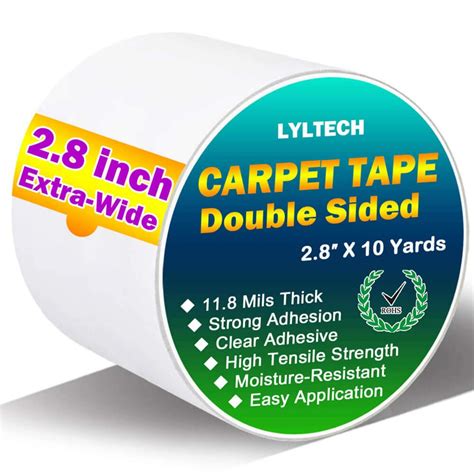 Carpet Tape for Area Rugs 2.8″ x 10 Yards, Better Fixation! for Rug ...