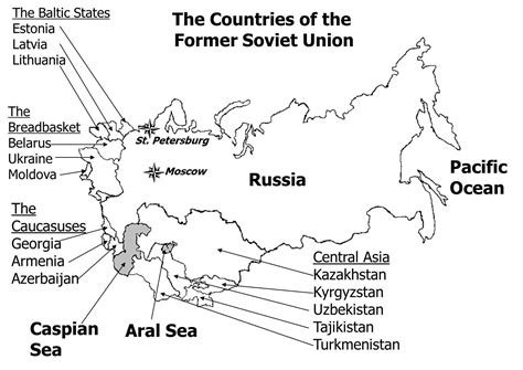 El ex unión Soviética mapa - Mapa de la antigua unión Soviética (el ...