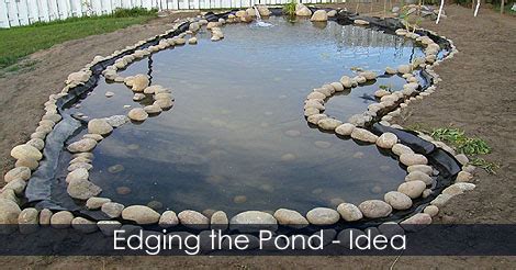 Edging the Surrounding Border of your Pond - Tips