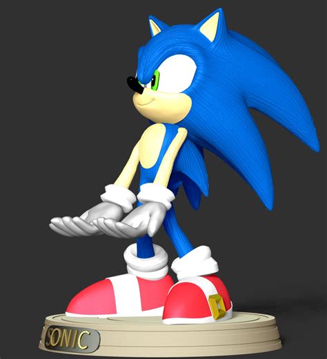 3D file Sonic the Hedgehog Fanart・3D printing template to download・Cults