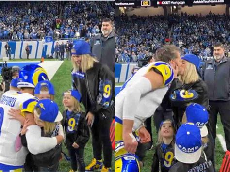 WATCH: 'Unbothered' Rams QB Matthew Stafford kisses his wife and kids as 'hostile' Detroit fans ...