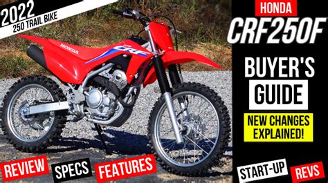 NEW 2022 Honda CRF250F Review, Specs, Changes Explained! | CRF Dirt ...