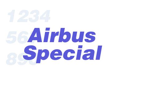 Airbus Special - Font Free Download