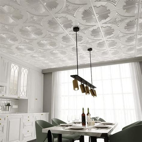 White Ceiling Tiles | Shelly Lighting