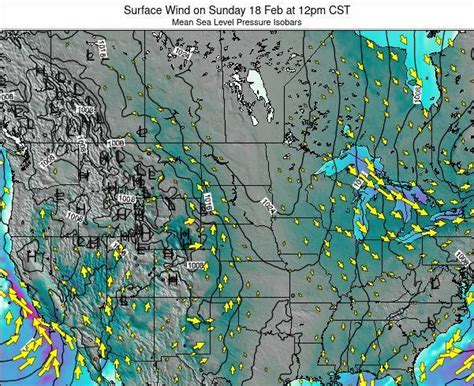 North-Dakota Surface Wind on Friday 24 Sep at 1am CDT