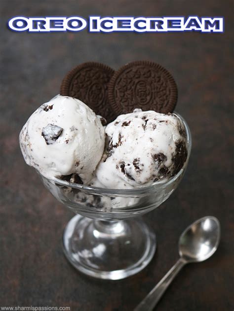 Oreo Ice Cream Recipe - Sharmis Passions