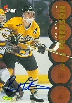 Brent Peterson autographed Hockey Card (Tampa Bay Lightning) 1995 5 Sport Classic Rookie