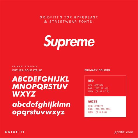 Supreme Logo Font Name